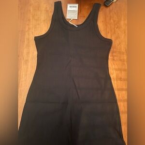 Everlane Black Ribbed Dress
